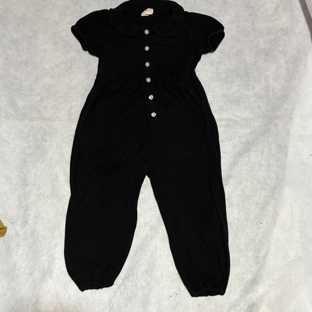 Black Button-Up Jumpsuit